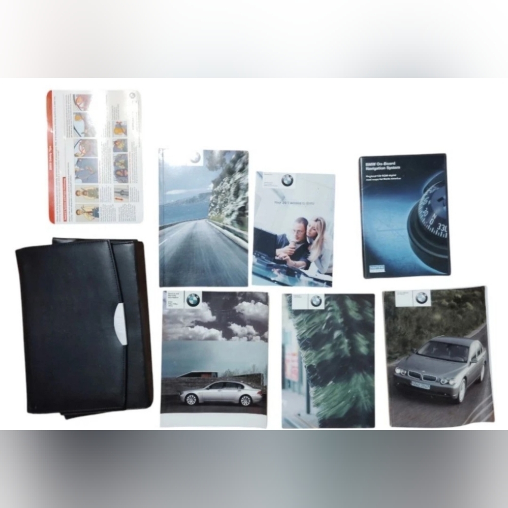 2004 Bmw 7 Series 745i 745li 760li Owners Manual Book With Leather Bag And...
